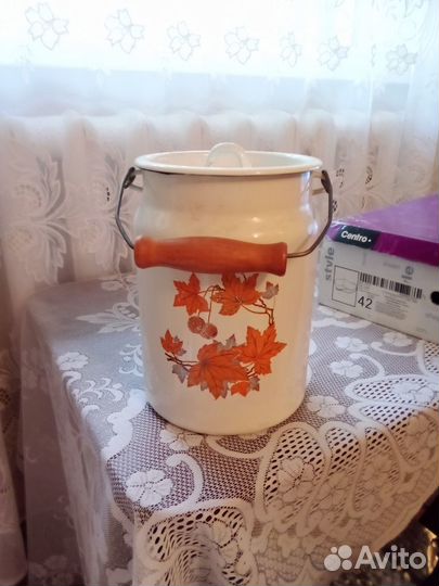 Бидон эмалированный СССР новый