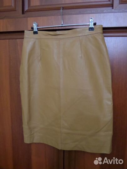 Кожаная юбка натуральная