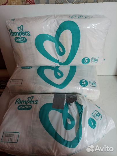 Подгузники трусики pampers 5, и 365 дней 5