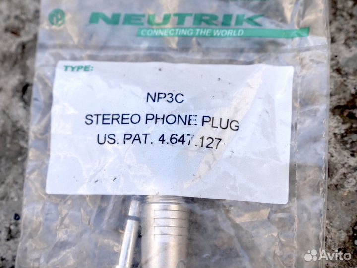 Neutrik NP3C разъём Jack джек