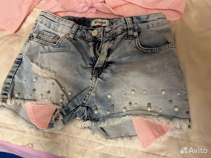 Блузка и шорты для девочки 152