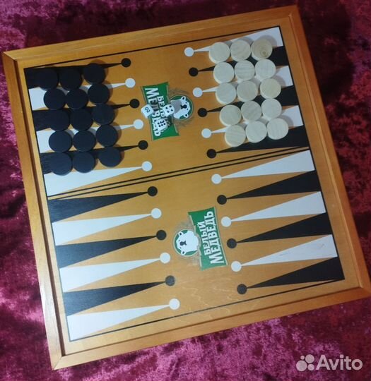 Набор игр 5 в 1 шахматы,нарды,шашки, домино,карты