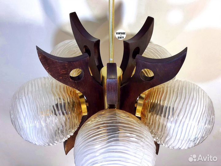 Люстра винтаж Szarvasi VAS - Femipari Венгрия