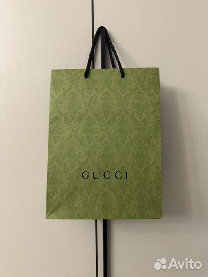 Брендовый пакет зеленый gucci