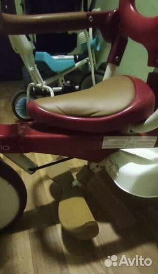 Трехколесный складной велосипед с ручкой iimo