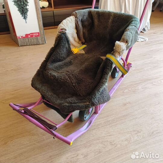 Детские санки с колесами