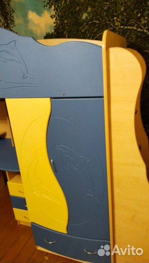 Кровать-чердак Дельфин