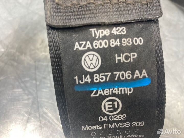 Ремень безопасности с пиропатроном Volkswagen Golf