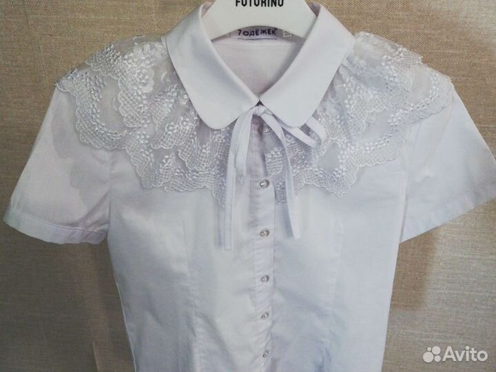 Воротник ажурный для девочки к школьной рубашке