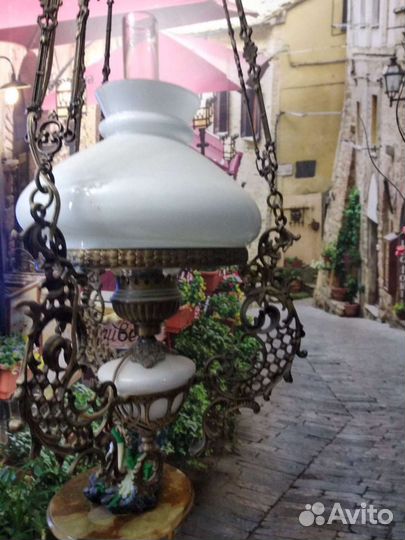 Роскошная антикварная люстра