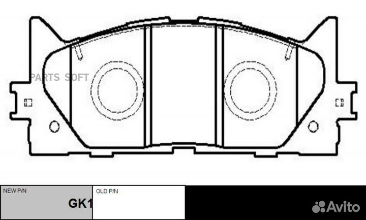 CTR GK1065 Колодки тормозные toyota camry V40 06/V