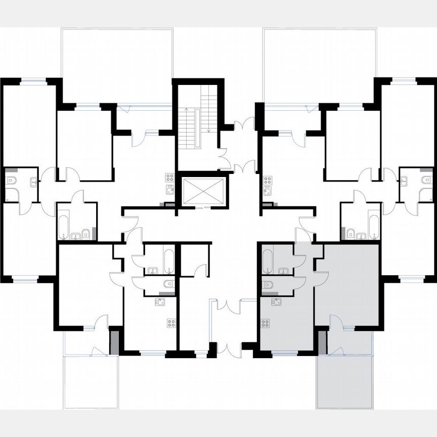 1-к. квартира, 41,9 м², 1/3 эт.