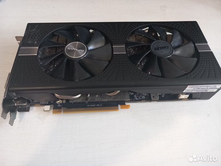 Видеокарта sapphire RX 580 8GB nitro +