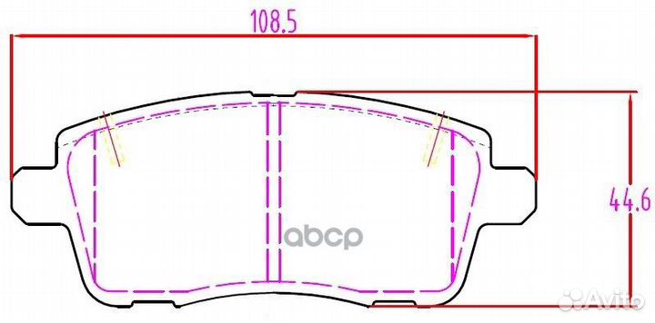 Колодки тормозные дисковые для автомобилей Chery