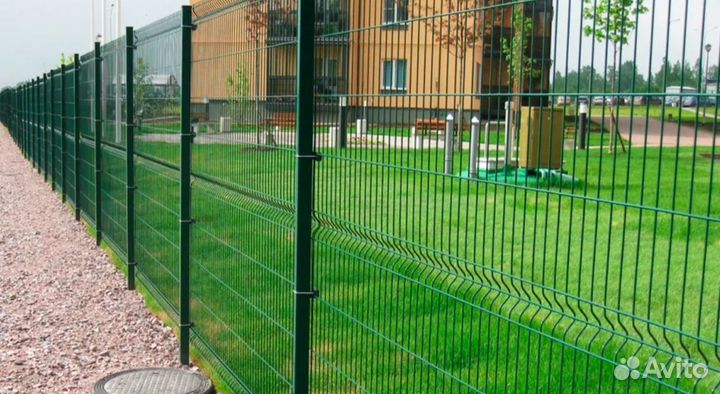 Забор из 3D сетки ,ворота быстро