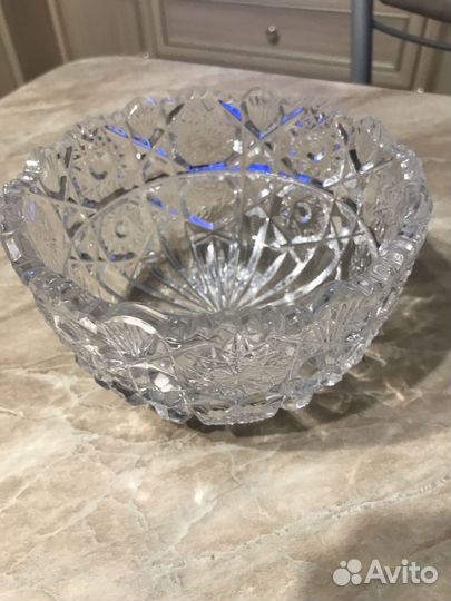 Вазы для салата, хрусталь СССР