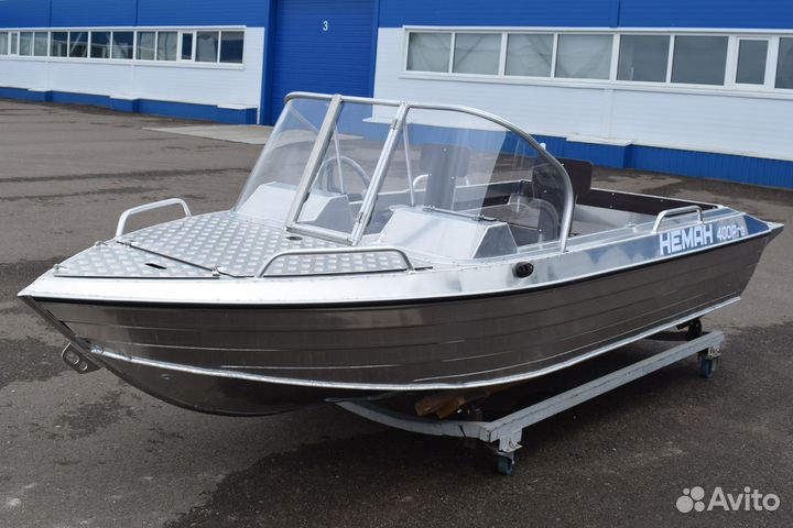 Новая лодка нерегистрат Неман 400 PRO алюминиевая
