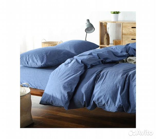 Постельное белье GoodNight Wash Cotton 2 сп. с евр