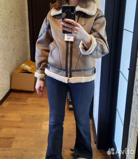 Дубленка женская демисезонная новая