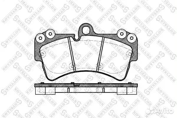Колодки дисковые п. VW Touareg 2.5TDi/3.2i V6/4.2i
