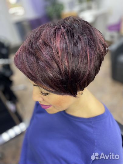 Стрижка женская окрашивание