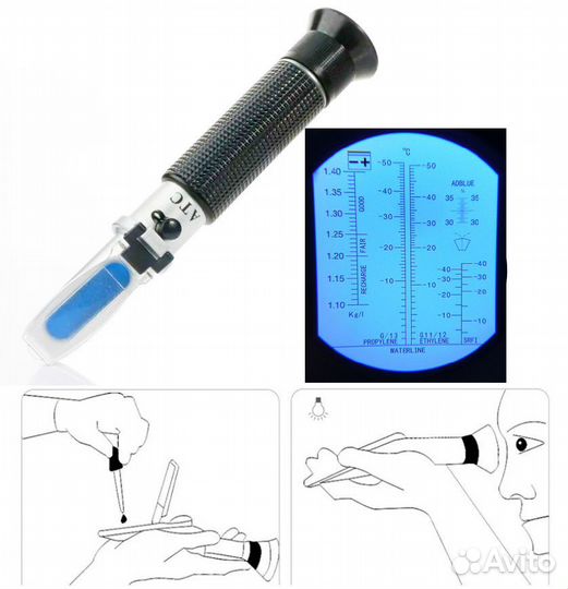 Рефрактометр Антифриз Электролит Омывайка AdBlue