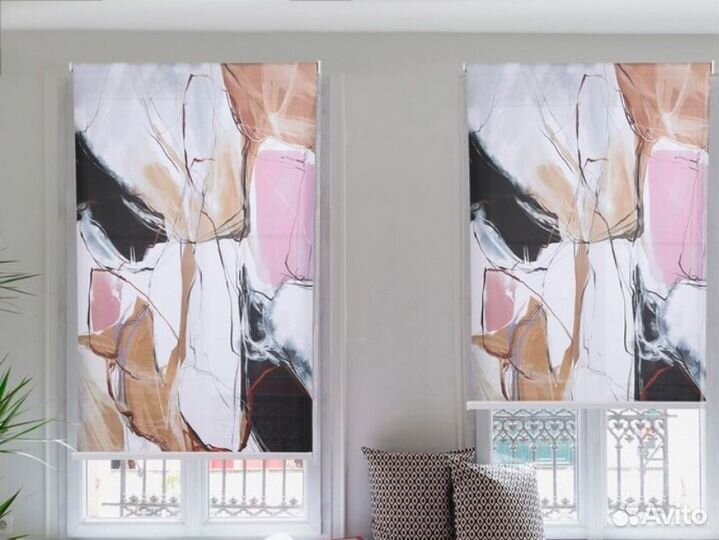 Рулонные шторы зебра