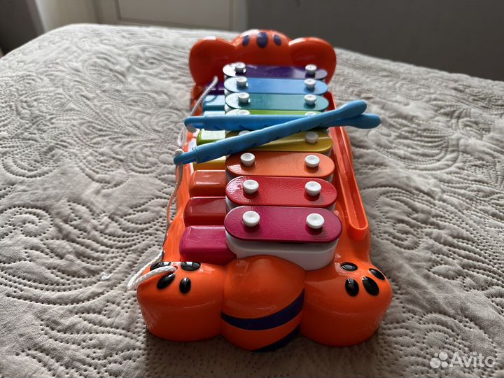 Развивающиая игрушка тигр пианино-ксилофон 2 в 1