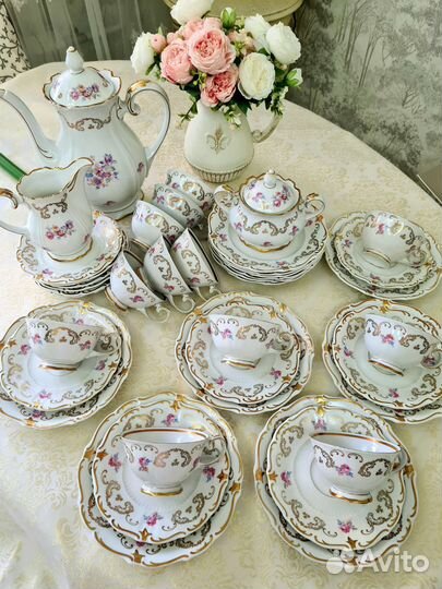 Сервиз фарфор чайный на 12 персон Германия