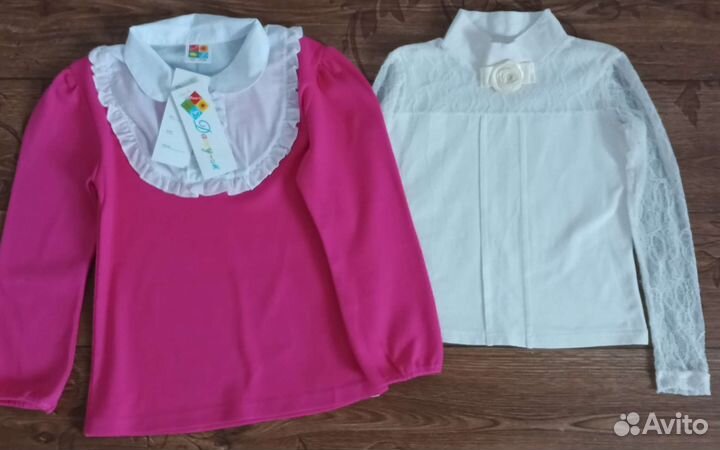 Блузка для девочки школьная 116 122