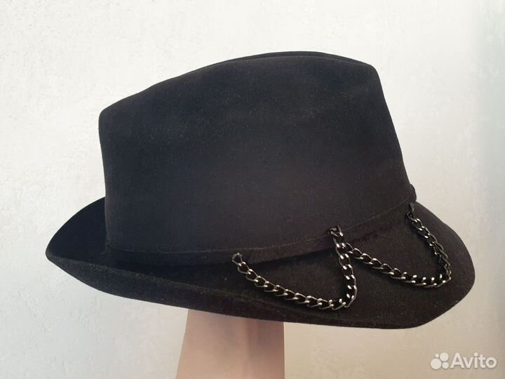 Шляпы пайетки розовая и черная фетр 55см