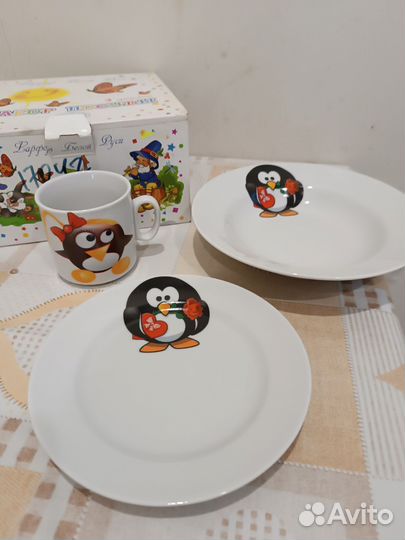 Набор детской посуды новый