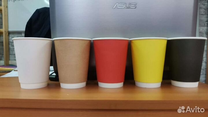 Стакан бумажный для горячих напитков двухслойный