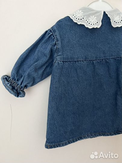 Джинсовое платье zara