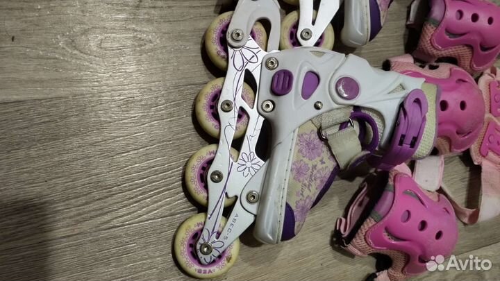 Роликовые коньки детские раздвижные