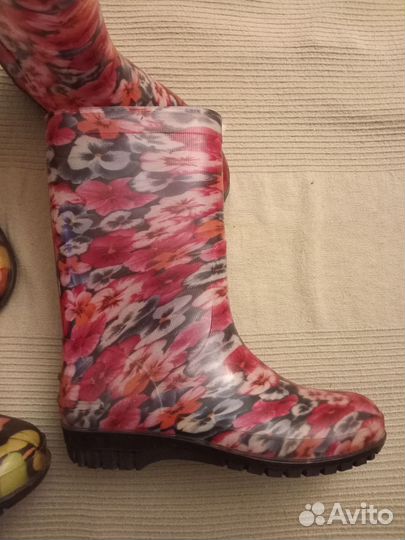Сапоги резиновые р.37 и 38