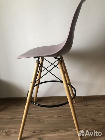 Стул высокий барный со спинкой