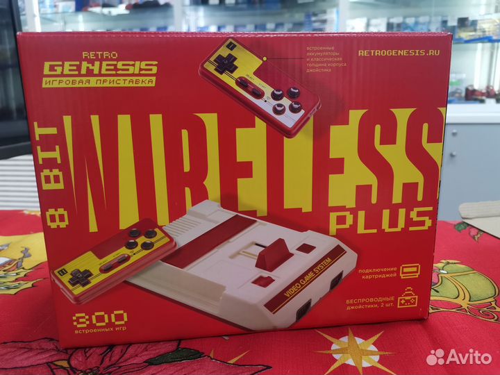 Денди Retro Genesis 8 Bit Wireless Plus + 300 игр