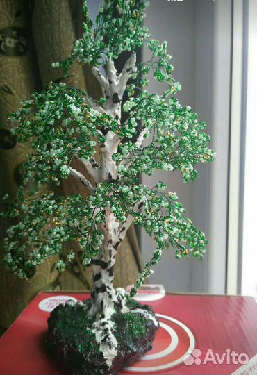 Дерево из бисера береза