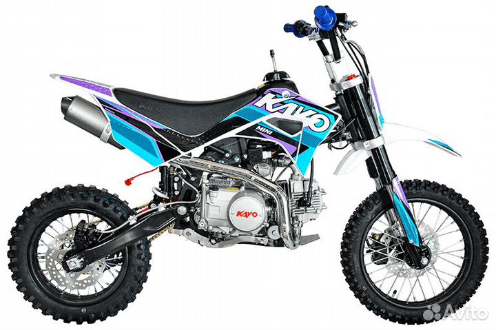 Питбайк kayo mini YX125EM 14/12(мех. сцепл.,эл.ст)