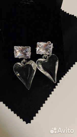 Серьги сердца