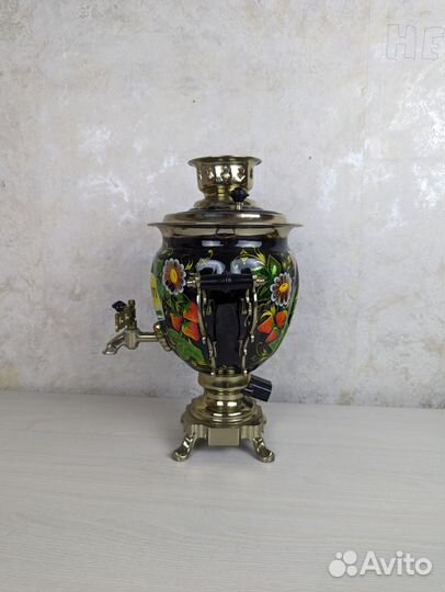 Самовар электрический Расписной 3л рабочий электро