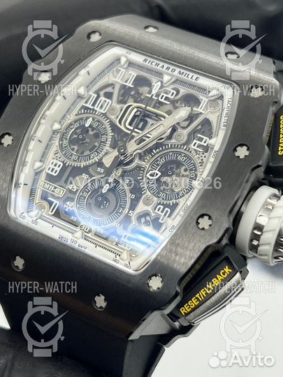 Часы Richard Mille RM 011 Chronograph Black Steel