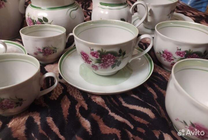 Часть сервиза Дулёво СССР