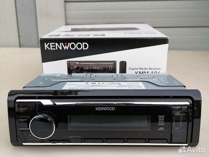 Магнитола Kenwood KMM-106 1din