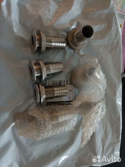 Кингстон из нержавеющей стали со скошенным фланцем