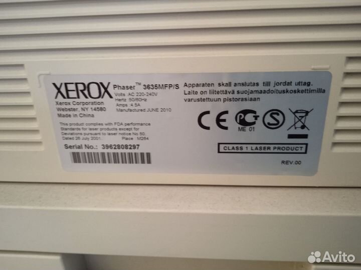 Xerox phaser 3635 MFP запчасти / разбор