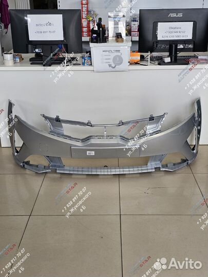 Передний бампер на kia rio 4