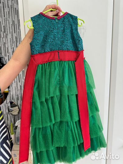 Новогоднее платье для девочки 122