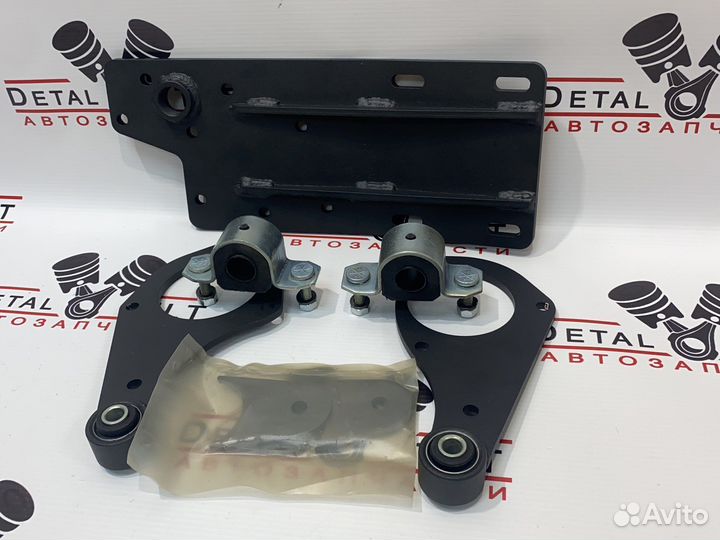 Отвязка переднего моста нива